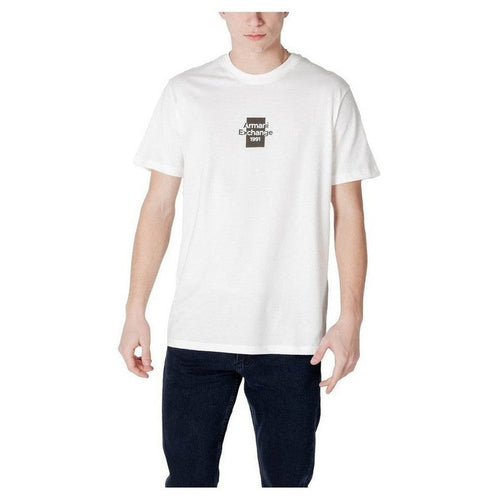 Armani Exchange White Cotton Men's Sportswear T-Shirt - Designer | Mens Edit
