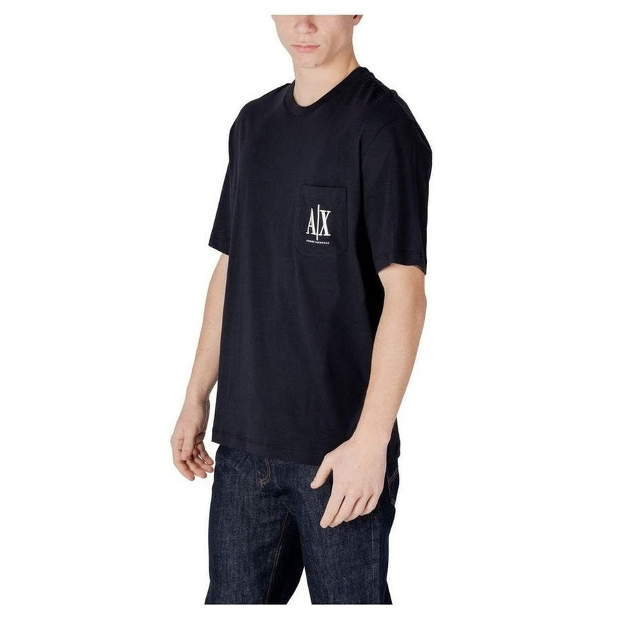 Armani Exchange Βαμβακερό T-Shirt σε Μπλε