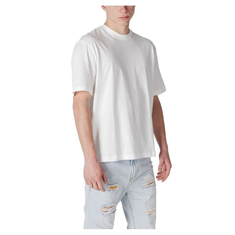 Armani Exchange White Cotton T-Shirt