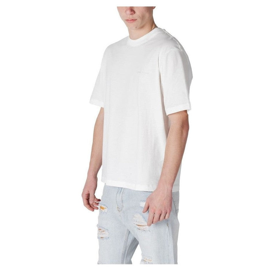 Armani Exchange White Cotton T-Shirt