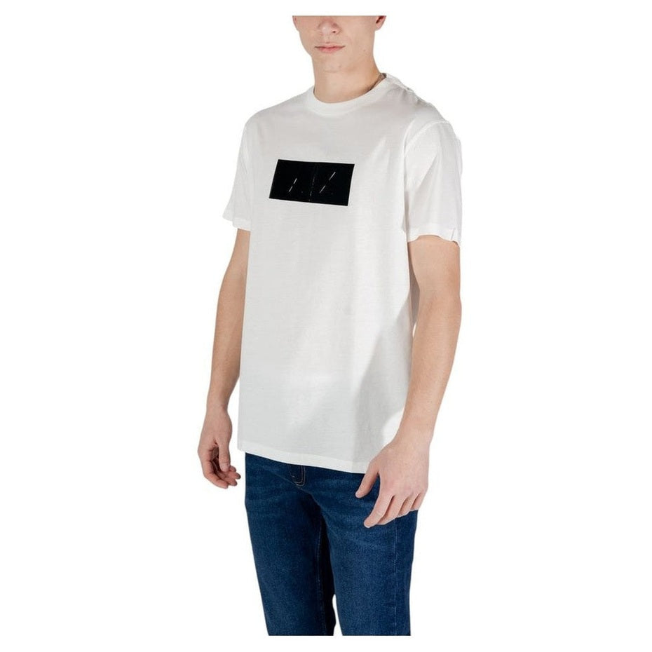 Armani Exchange White Cotton T-Shirt