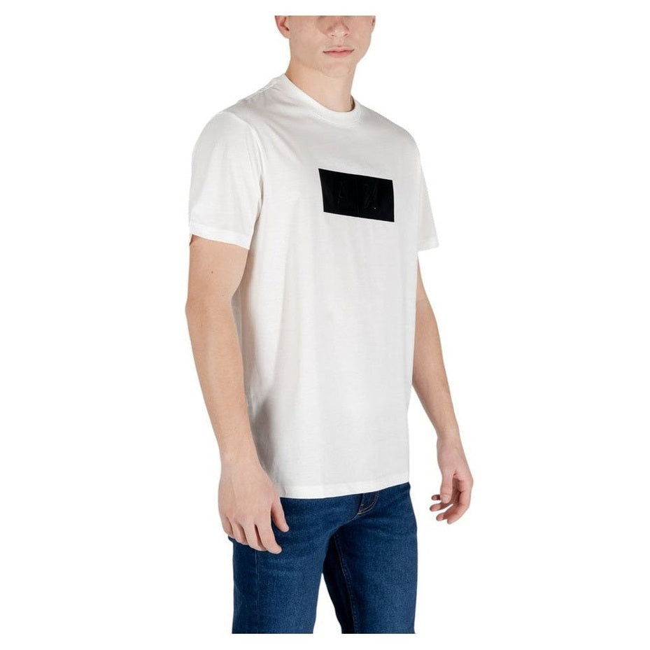 Armani Exchange White Cotton T-Shirt