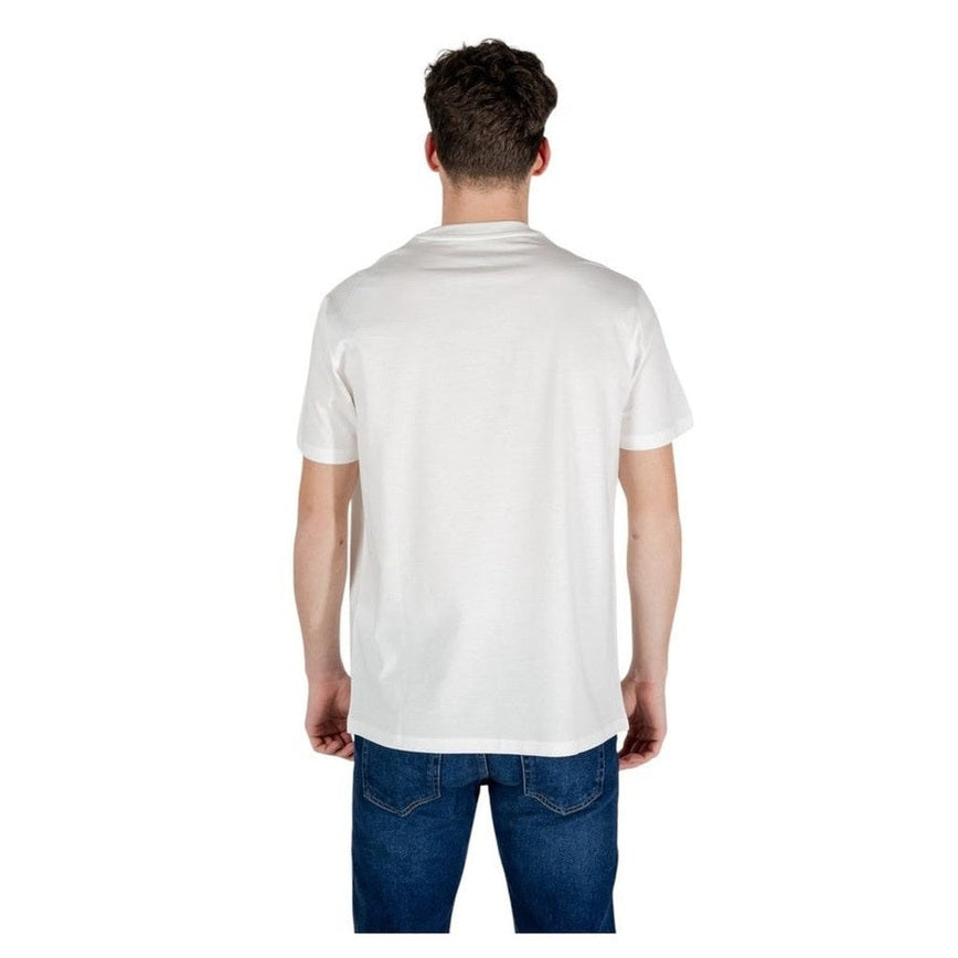 Armani Exchange White Cotton T-Shirt