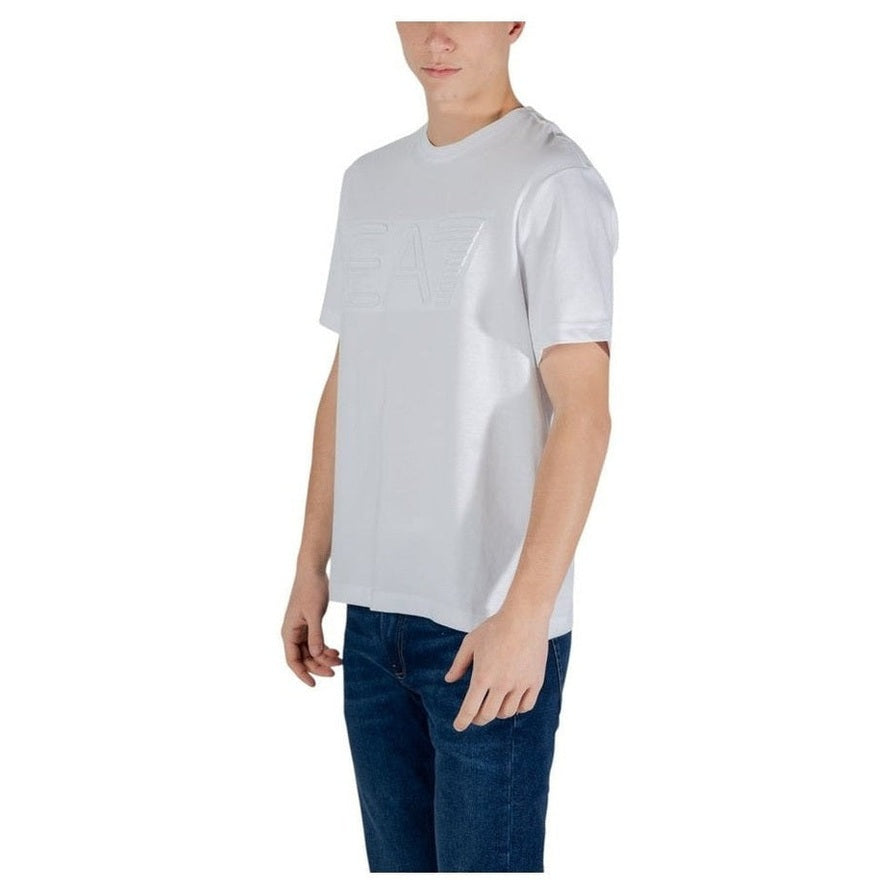 EA7 Emporio Armani White Cotton T-Shirt