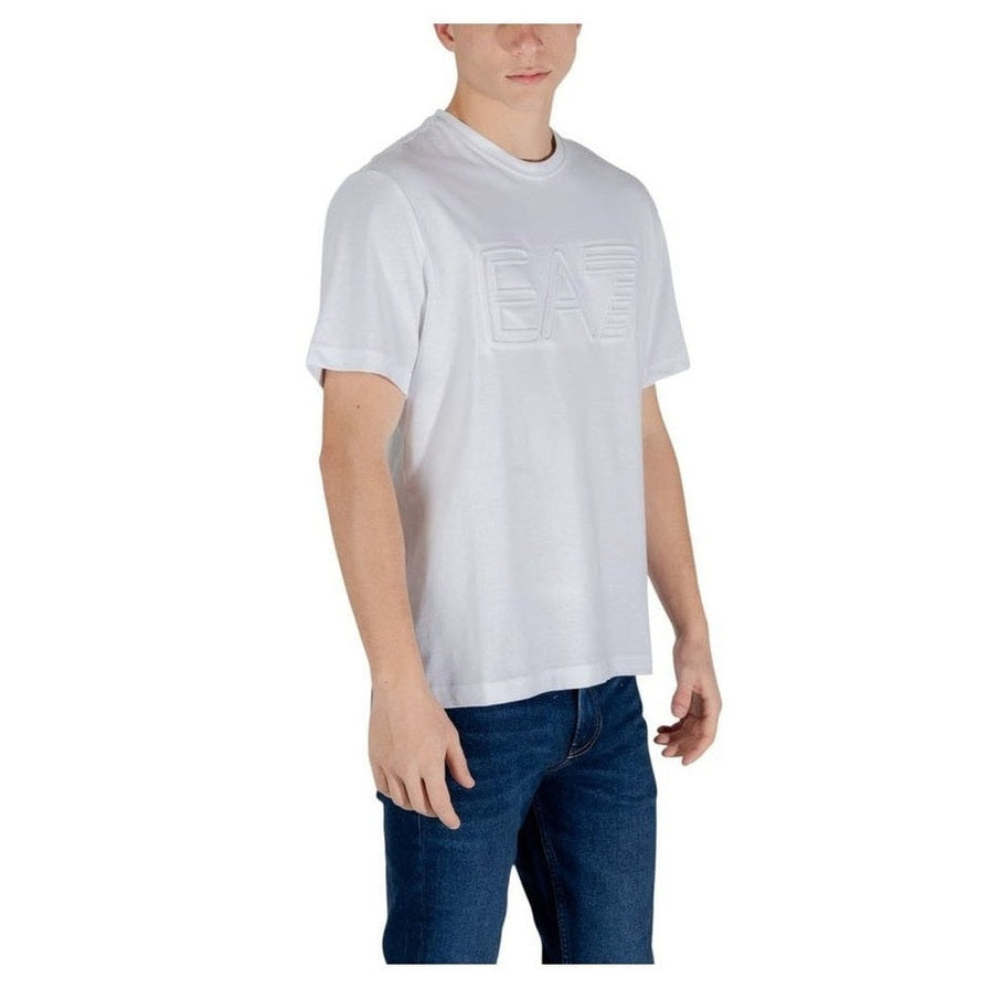 EA7 Emporio Armani White Cotton T-Shirt