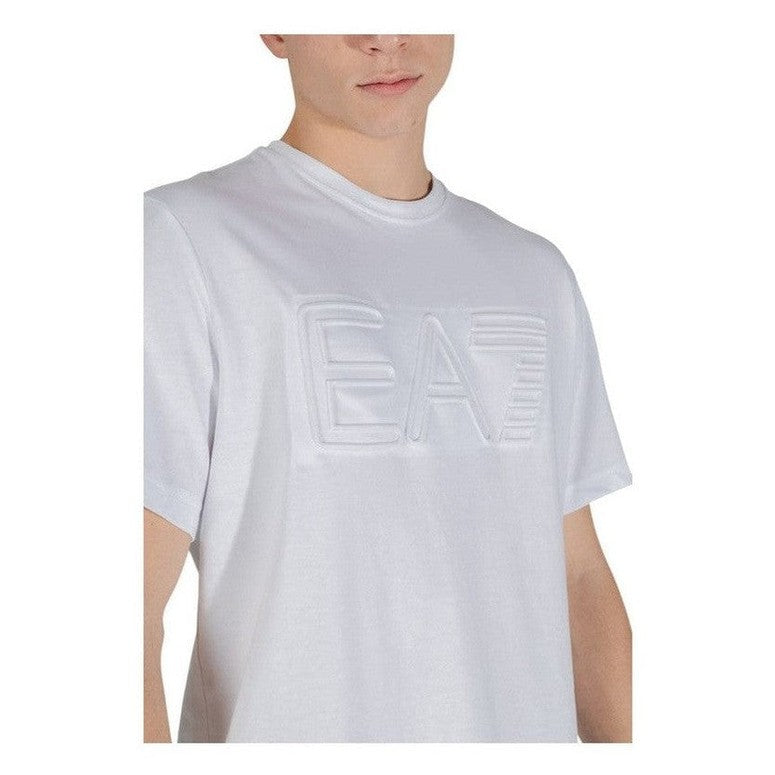 EA7 Emporio Armani White Cotton T-Shirt