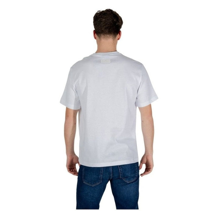 EA7 Emporio Armani White Cotton T-Shirt