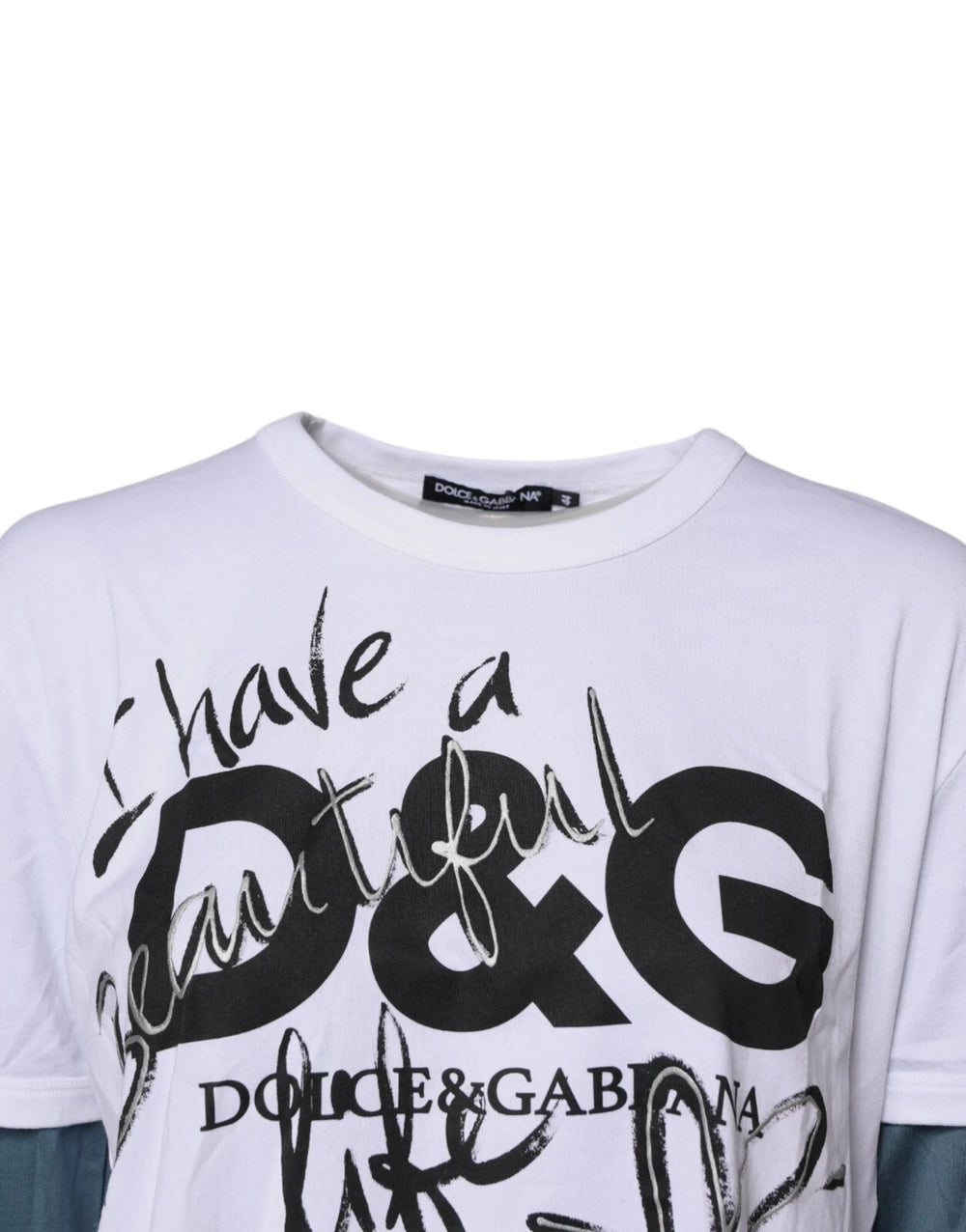 Dolce & Gabbana Graphic Print Cotton T-shirt in White