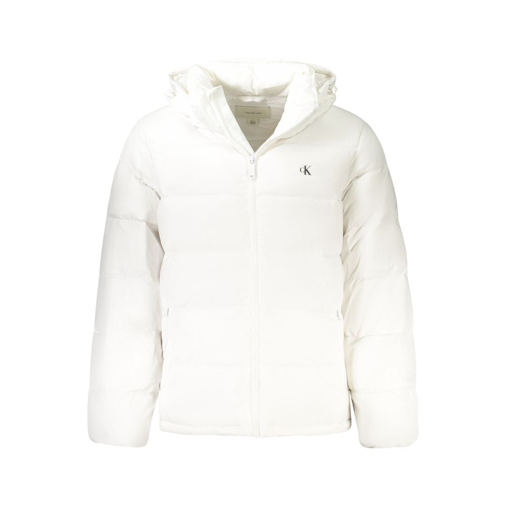 Bianco Poliammide Men's Jacket mens luxury fashion - Mens Edit
