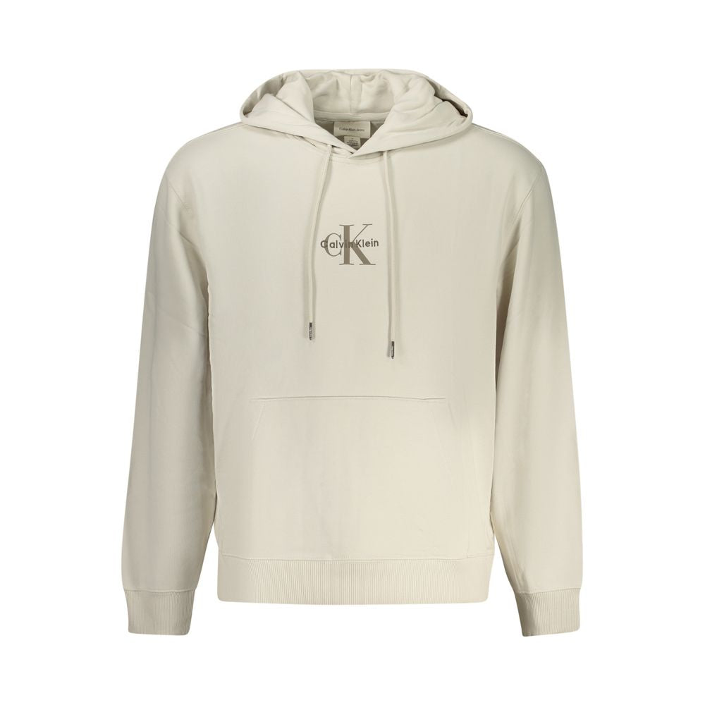 Beige Cotton Men's Hoodie mens luxury fashion - Mens Edit