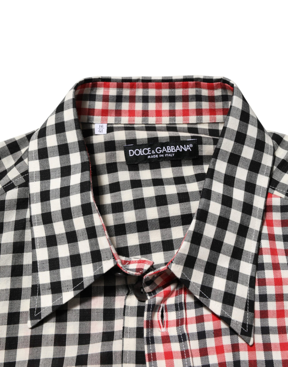Dolce & Gabbana Cotton-Linen Checkered Shirt in Multicolor