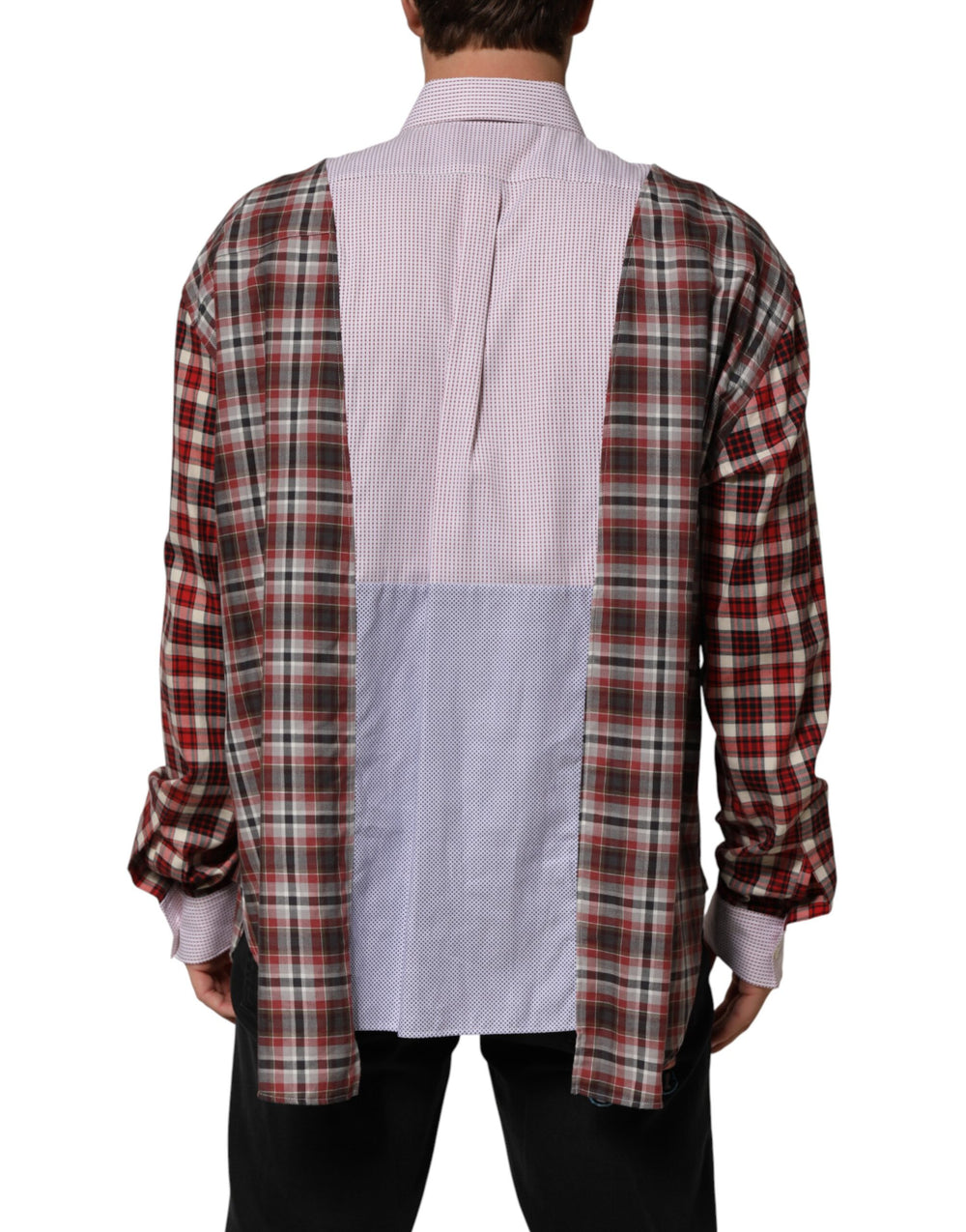 Dolce & Gabbana Multicolor Checkered Cotton Shirt