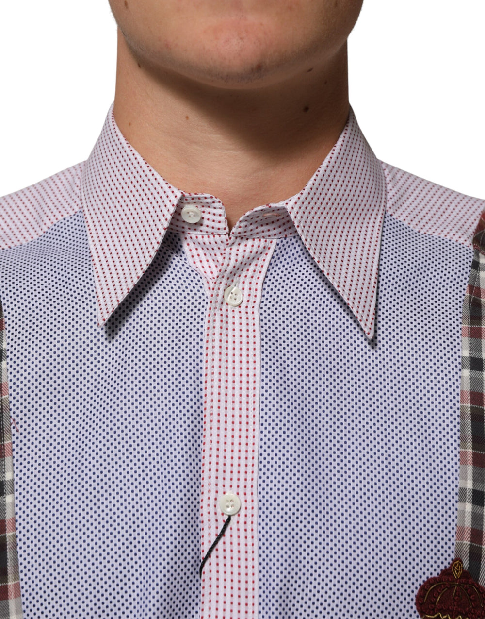 Dolce & Gabbana Multicolor Checkered Cotton Shirt