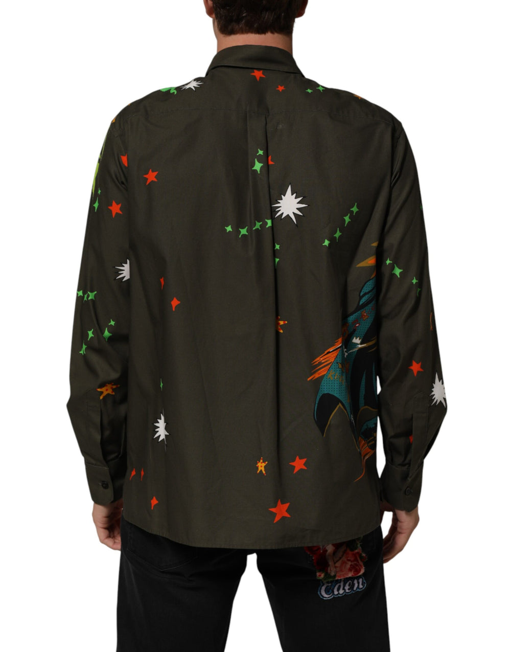 Dolce & Gabbana Cotton Shirt in Green Multicolour
