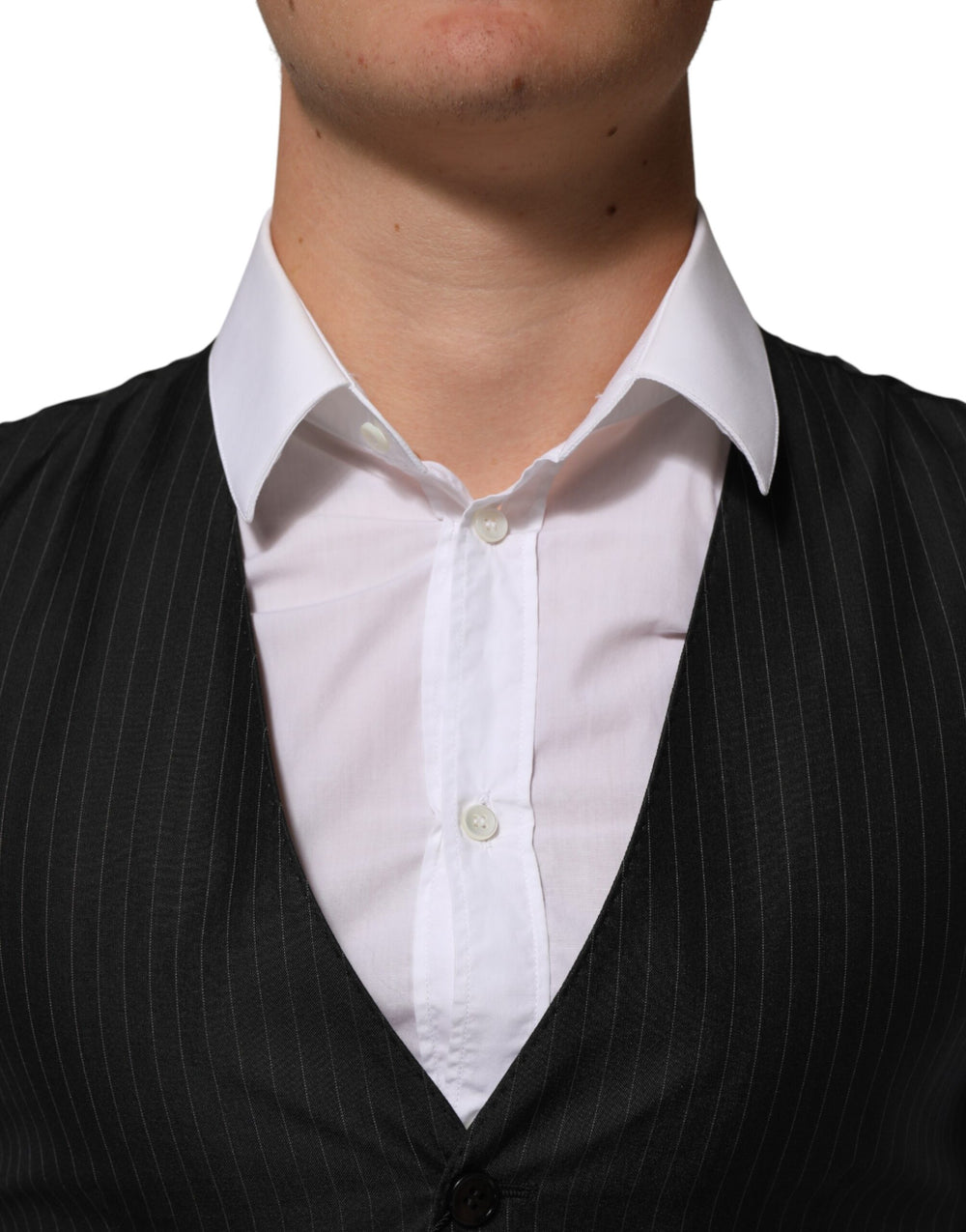 Dolce & Gabbana Wool Blend Waistcoat in Black