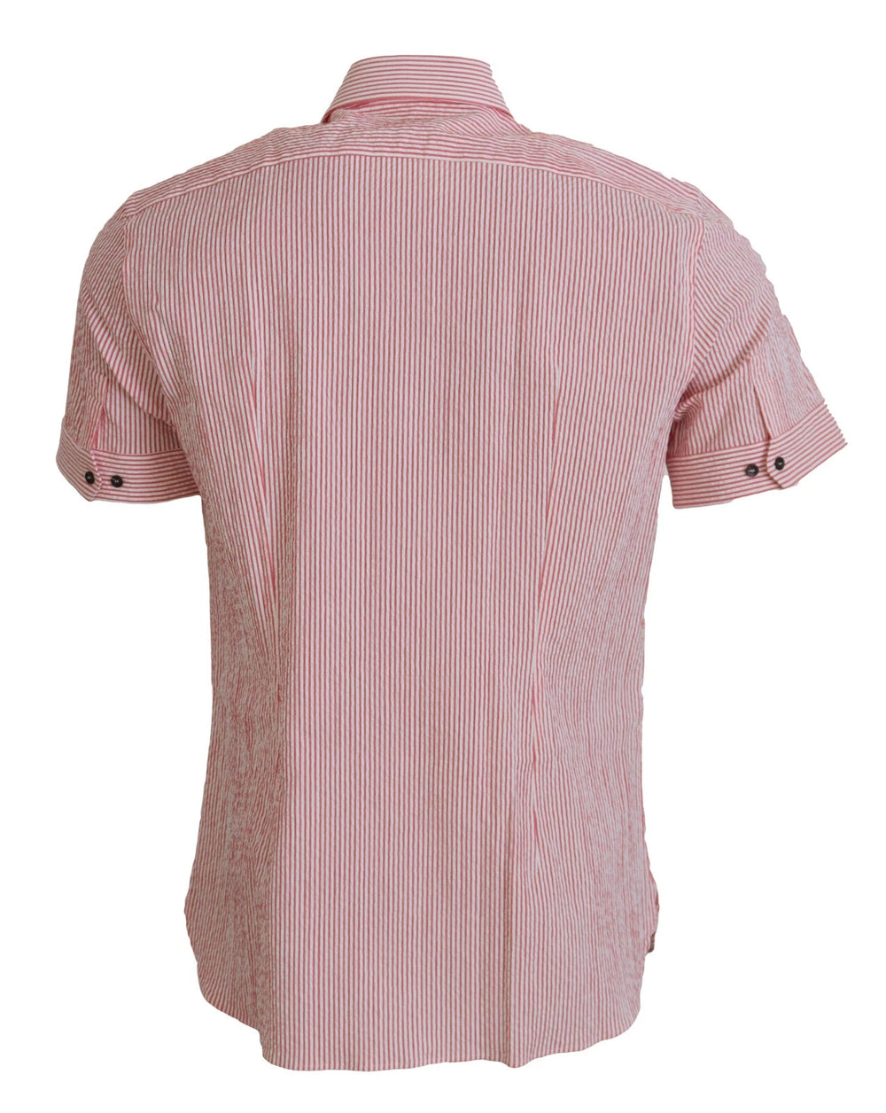 Dolce & Gabbana Striped Cotton Shirt in White and Red
