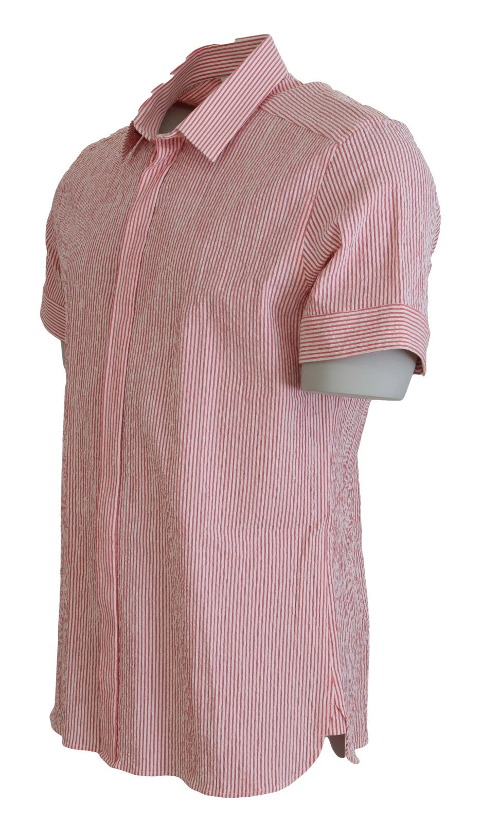 Dolce & Gabbana Striped Cotton Shirt in White and Red