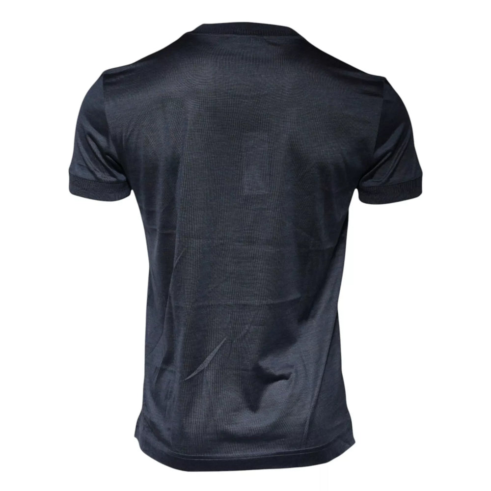 Dolce & Gabbana 100% Silk T-shirt in Blue