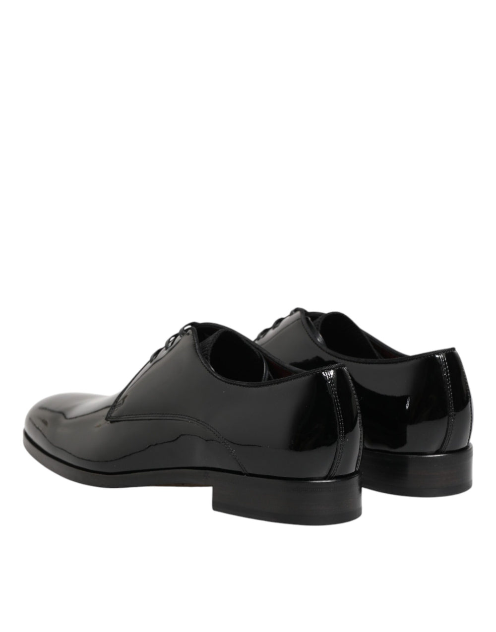 Dolce & Gabbana Calfskin Leather Derby Shoes in Black