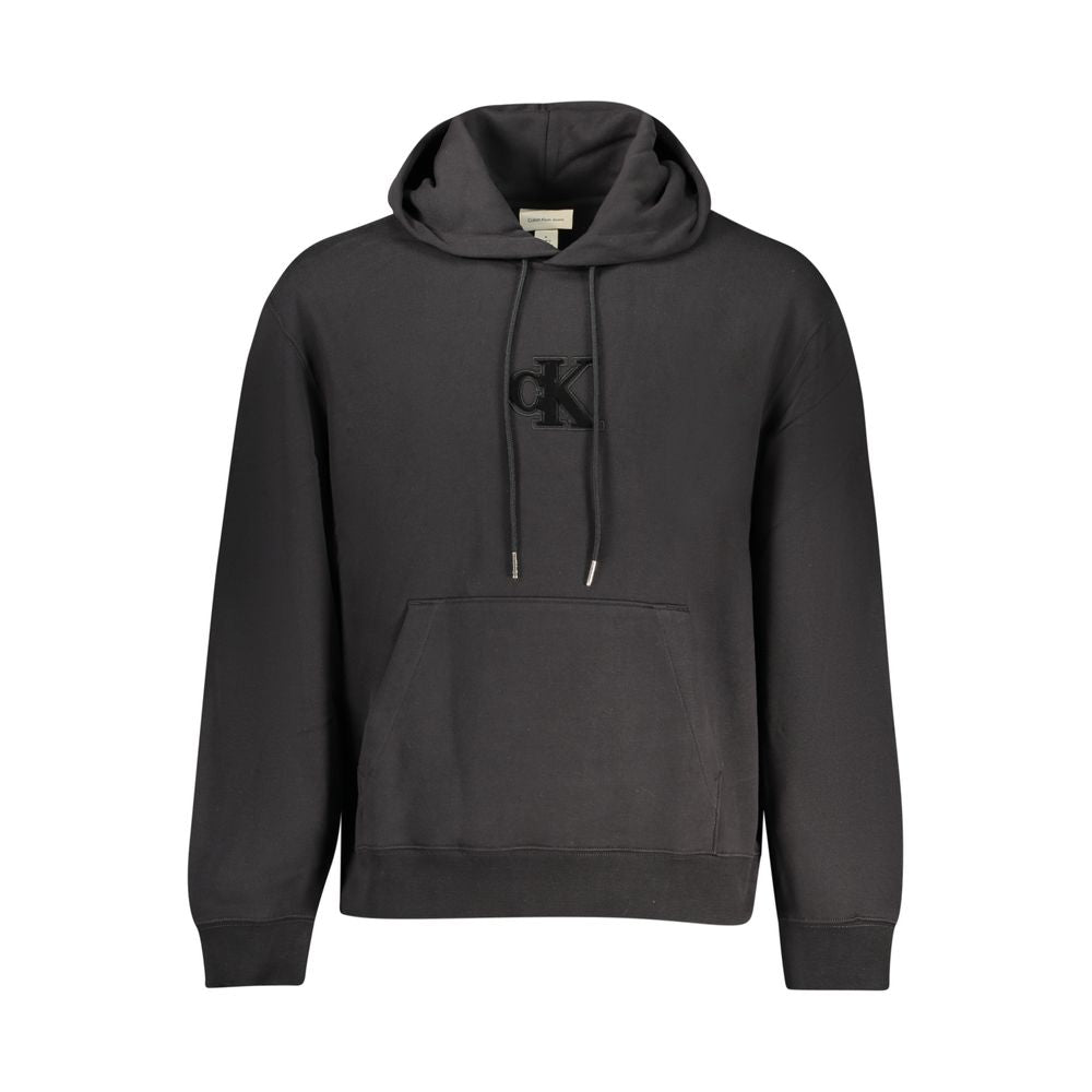 Black Cotton Men's Hooded Sweatshirt mens luxury fashion - Mens Edit