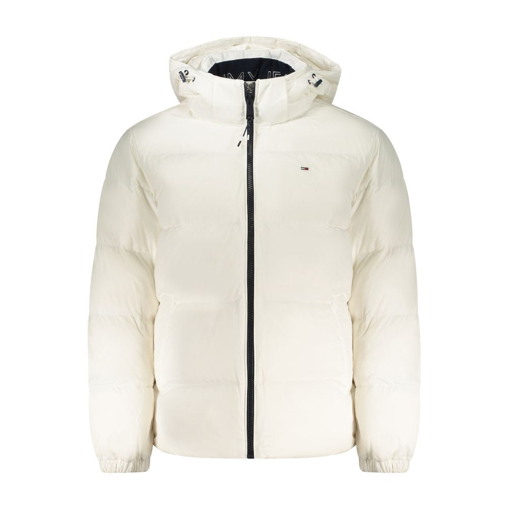 White Polyester Men's Jacket mens luxury fashion - Mens Edit