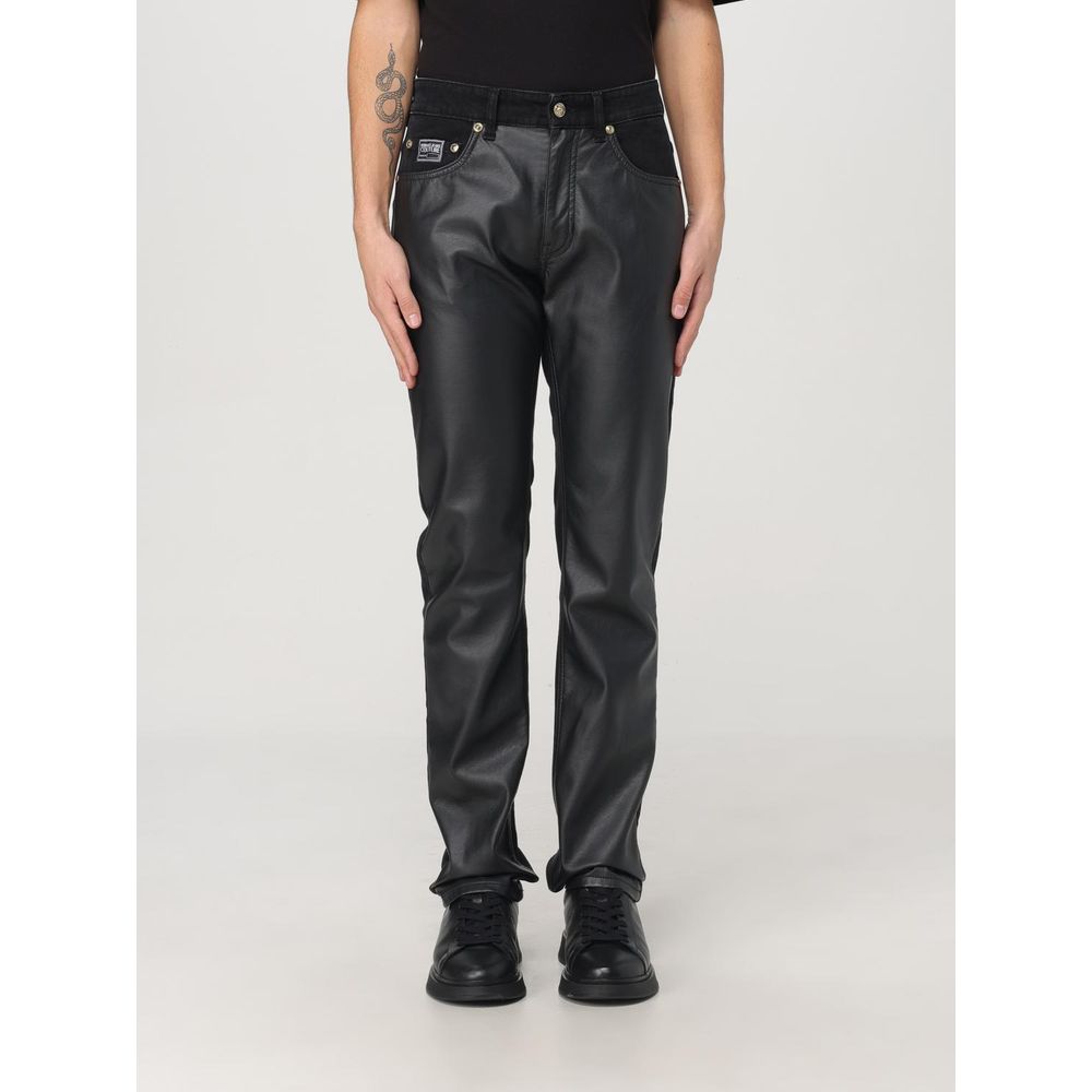 Black Leather Casual Pants mens luxury fashion - Mens Edit