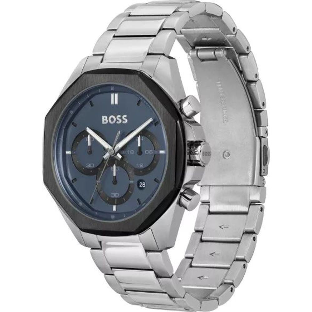 Hugo Boss Stainless Steel Chronograph Watch in Grey