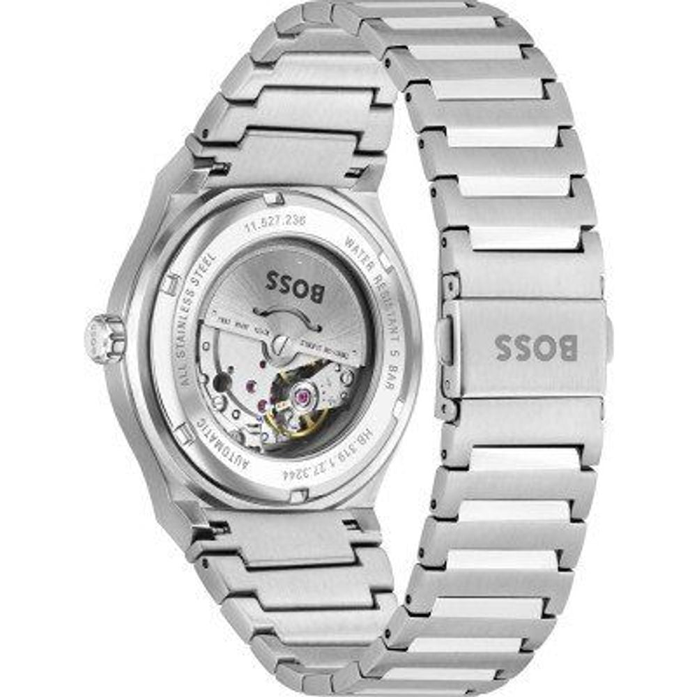 Hugo Boss Automatic Stainless Steel Dress Watch in Grey