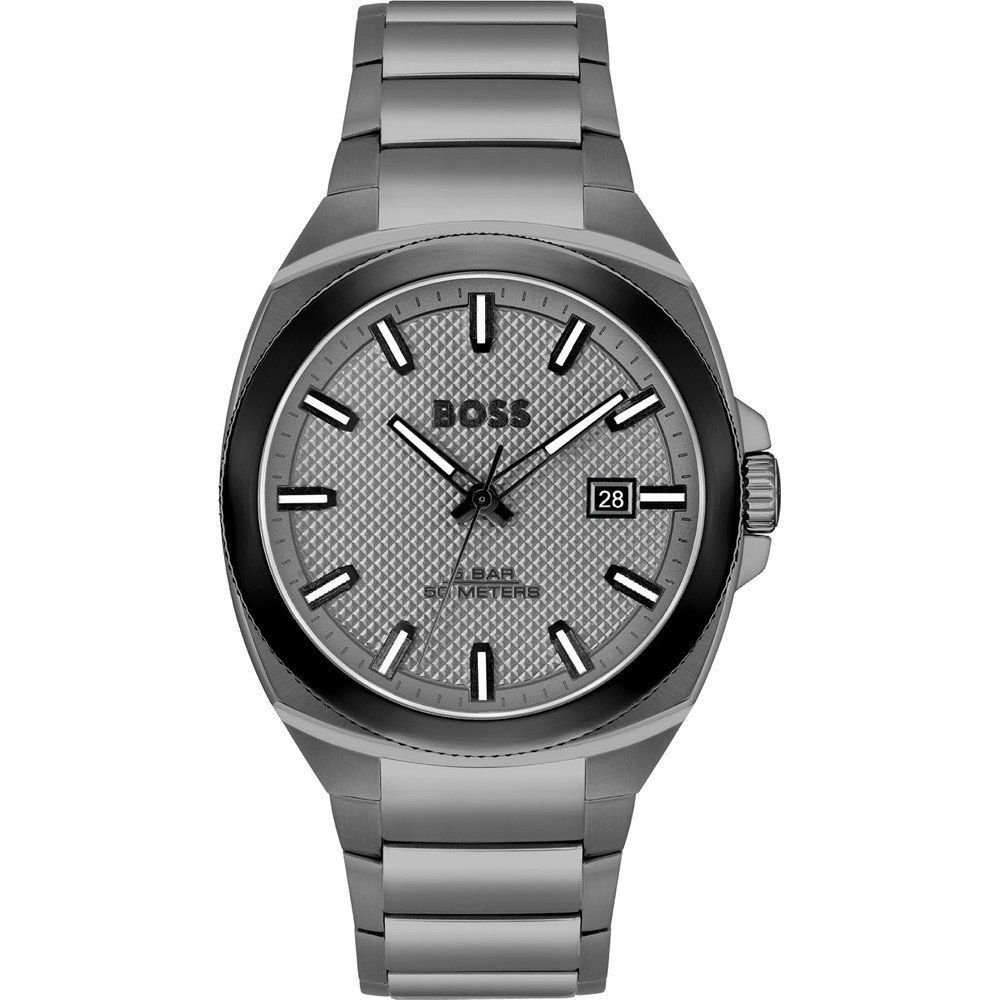 Gray Stainless Steel Dress Watch mens luxury fashion - Mens Edit
