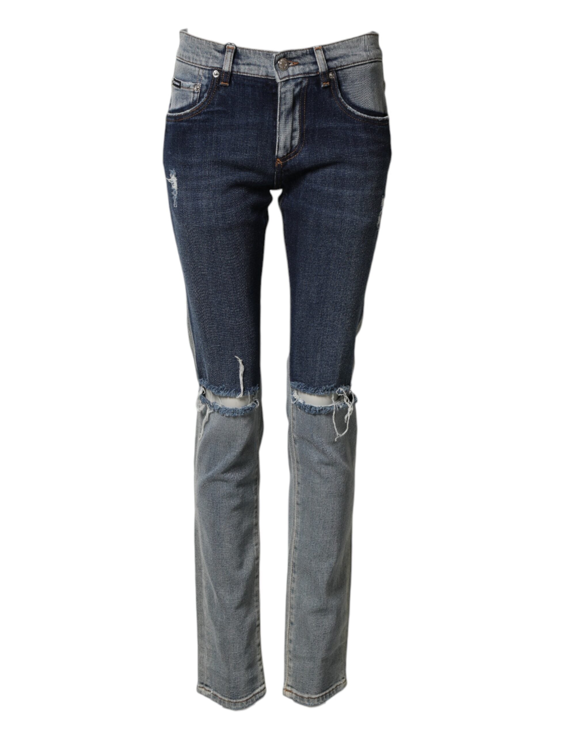 Dolce & Gabbana Skinny Jeans δύο τόνων σε Μπλε