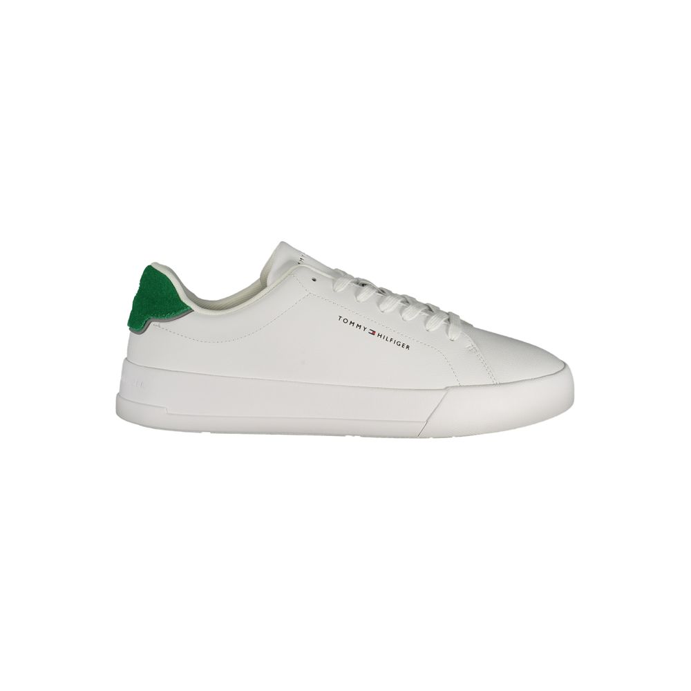 White Polyurethane Men Sneaker mens luxury fashion - Mens Edit