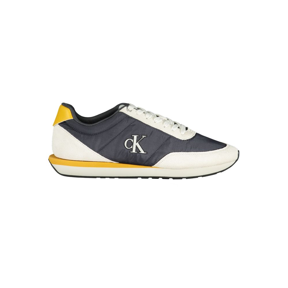 Blue Recycled Polyester Men Sneaker mens luxury fashion - Mens Edit