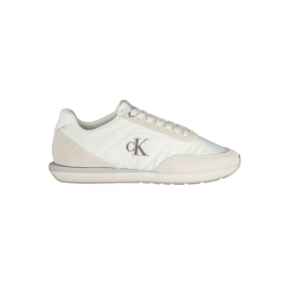 White Recycled Polyester Men Sneaker mens luxury fashion - Mens Edit