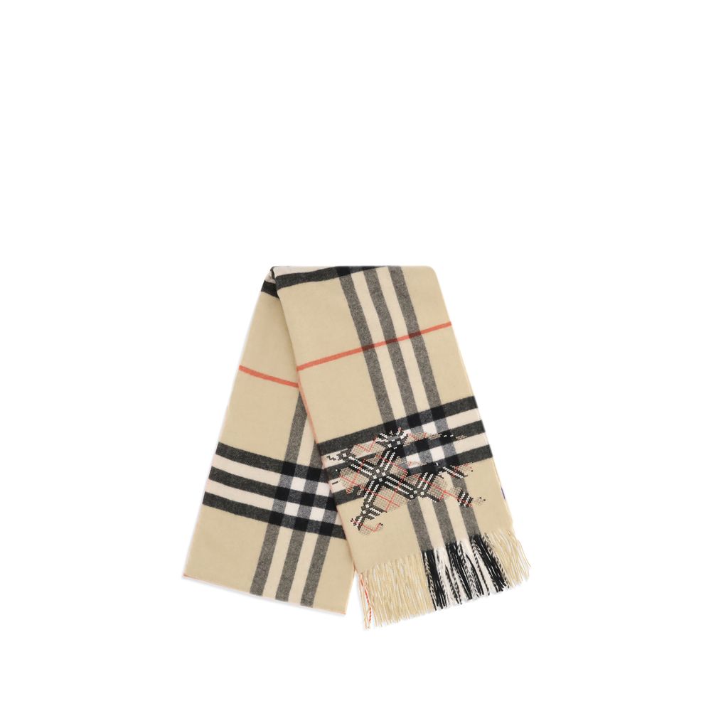 Κασμίρ Κασκόλ Burberry σε Μπεζ με Καρό Μοτίβο