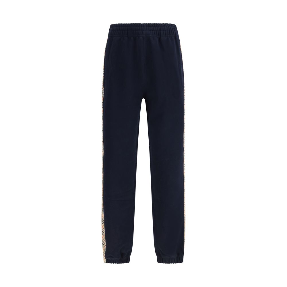 Burberry Blue Cotton Joggers Workout Pants mens luxury fashion - Mens Edit