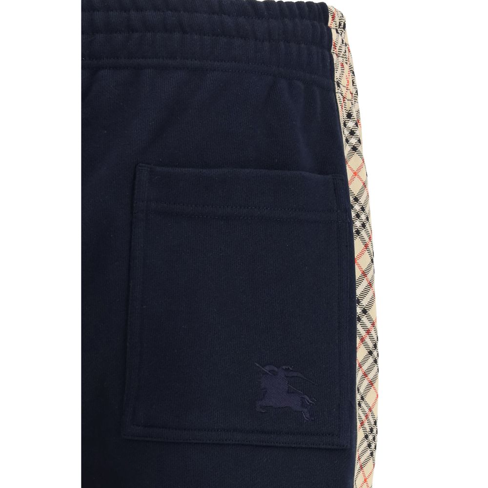 Burberry Cotton Slim Joggers in Blue
