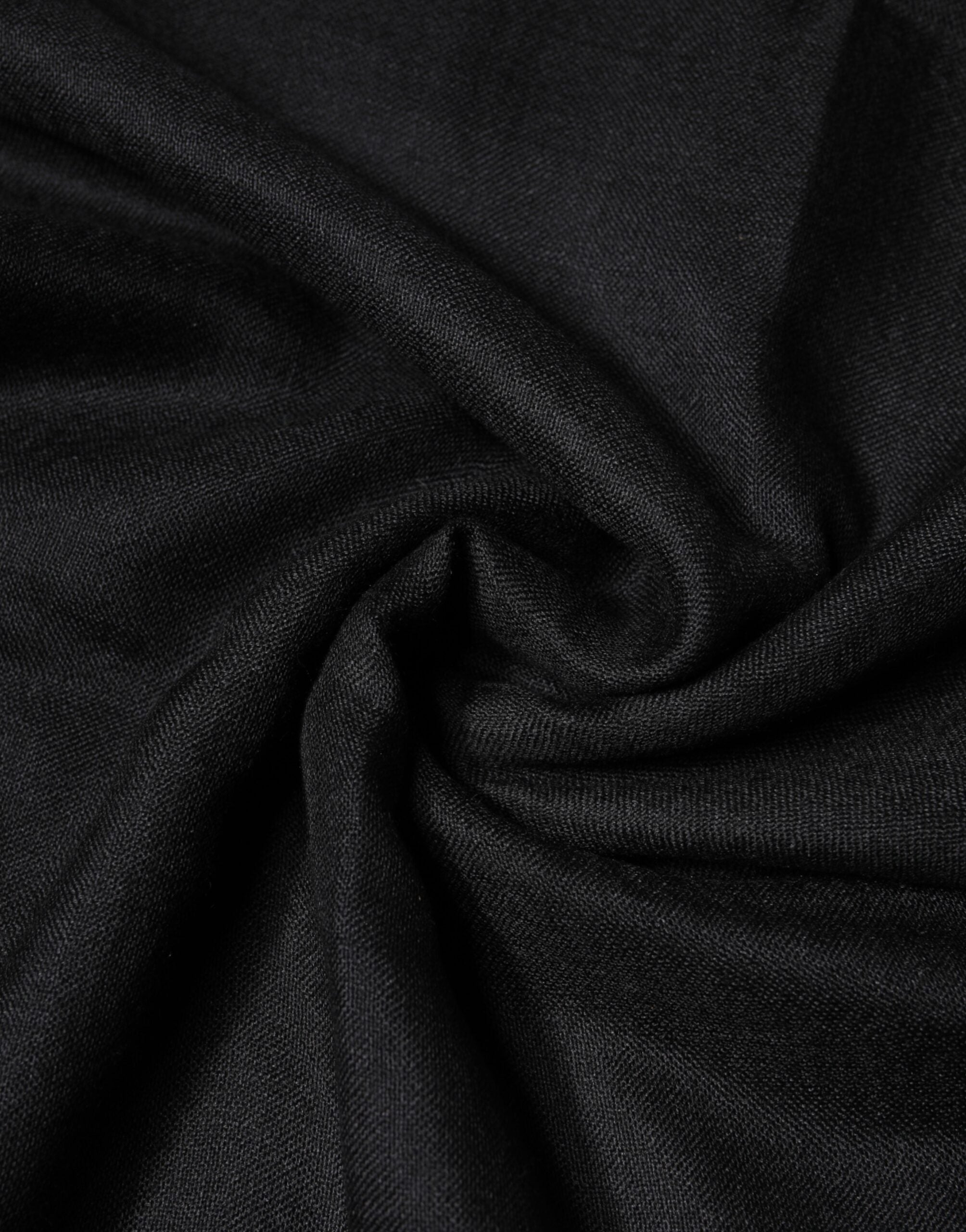 Black Cashmere Knit Neck Wrap Shawl Scarf mens luxury fashion - Mens Edit