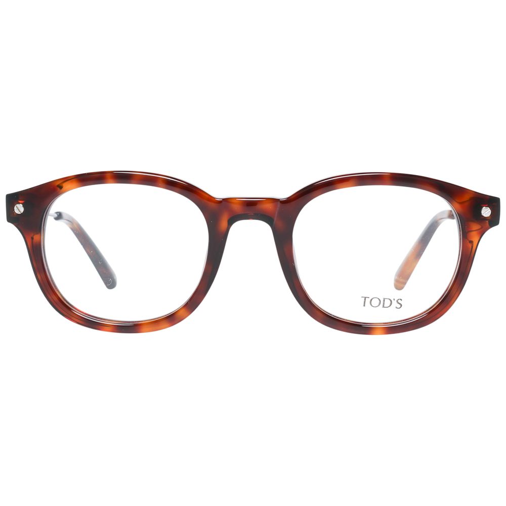 Tod's Round Plastic Glasses Frames in Brown