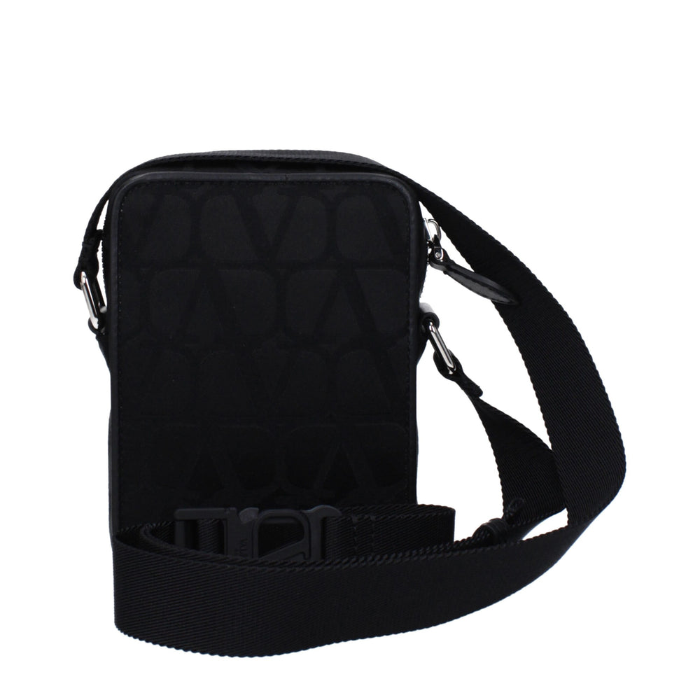 Valentino Garavani Fabric Crossbody Bag in Black