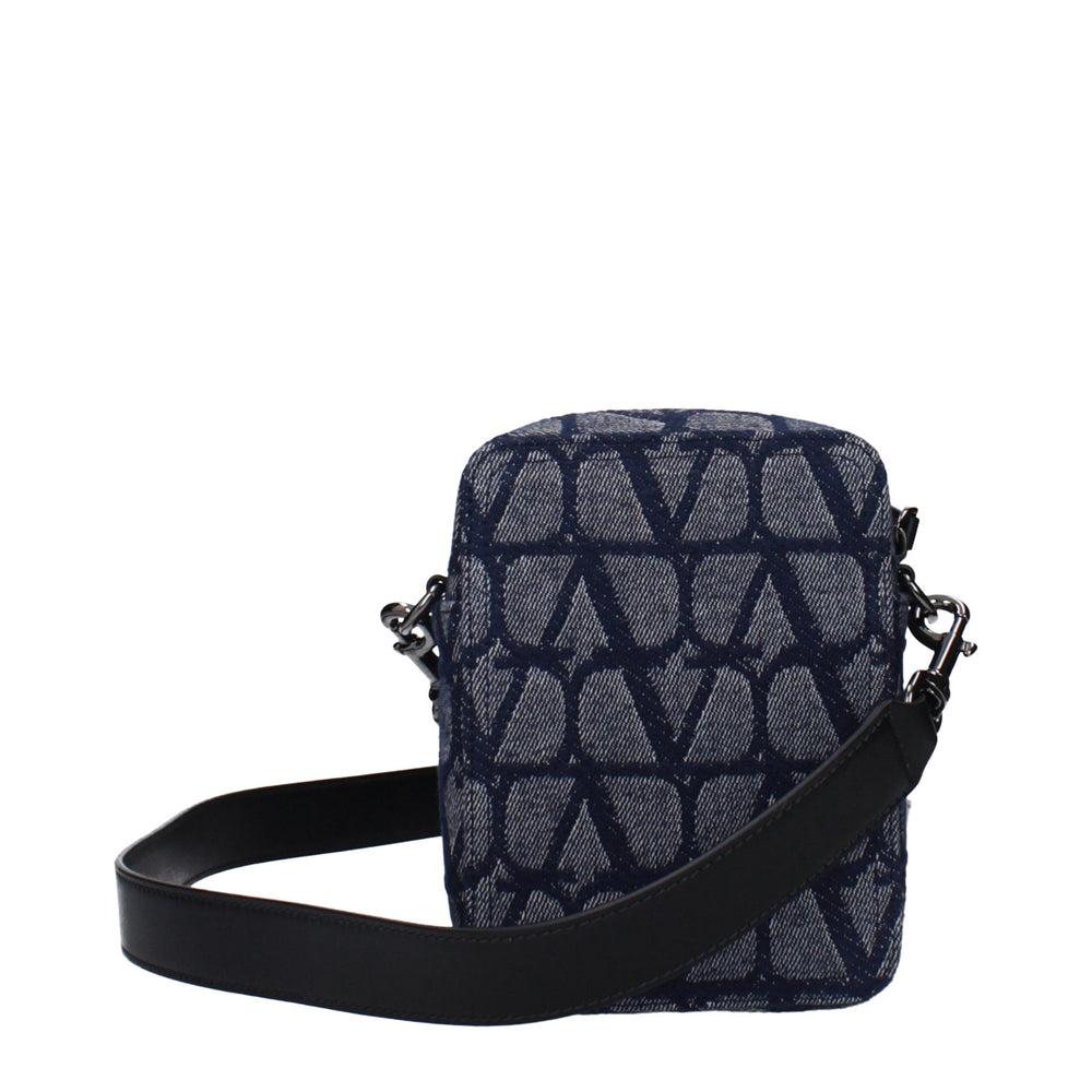 Valentino Garavani Fabric Crossbody Bag in Blue