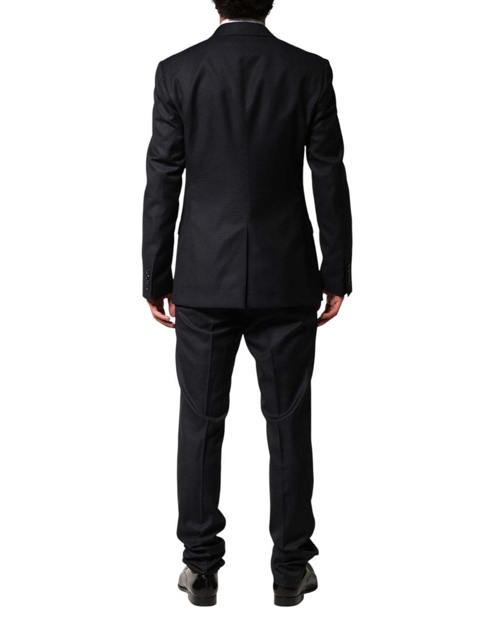 Dolce & Gabbana 100% Wool Single-Breasted Suit in Black