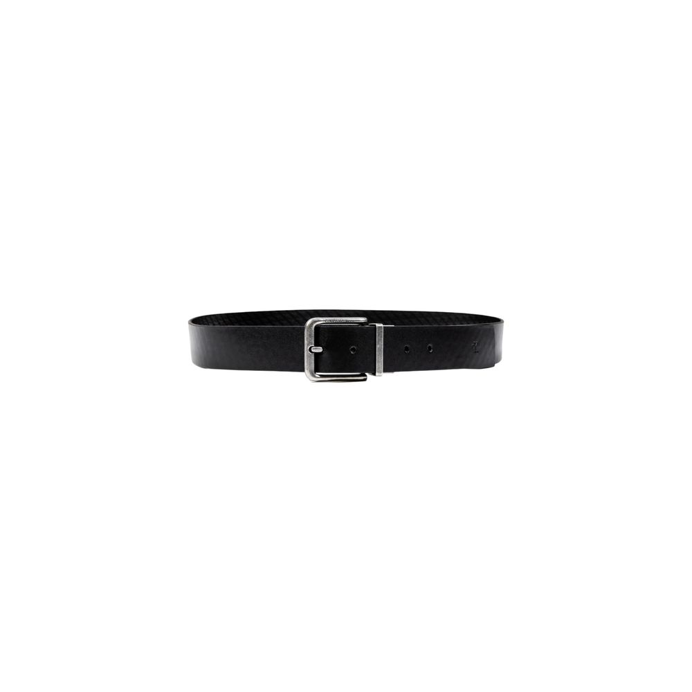 Calvin Klein Δερμάτινη Ζώνη Μαύρη