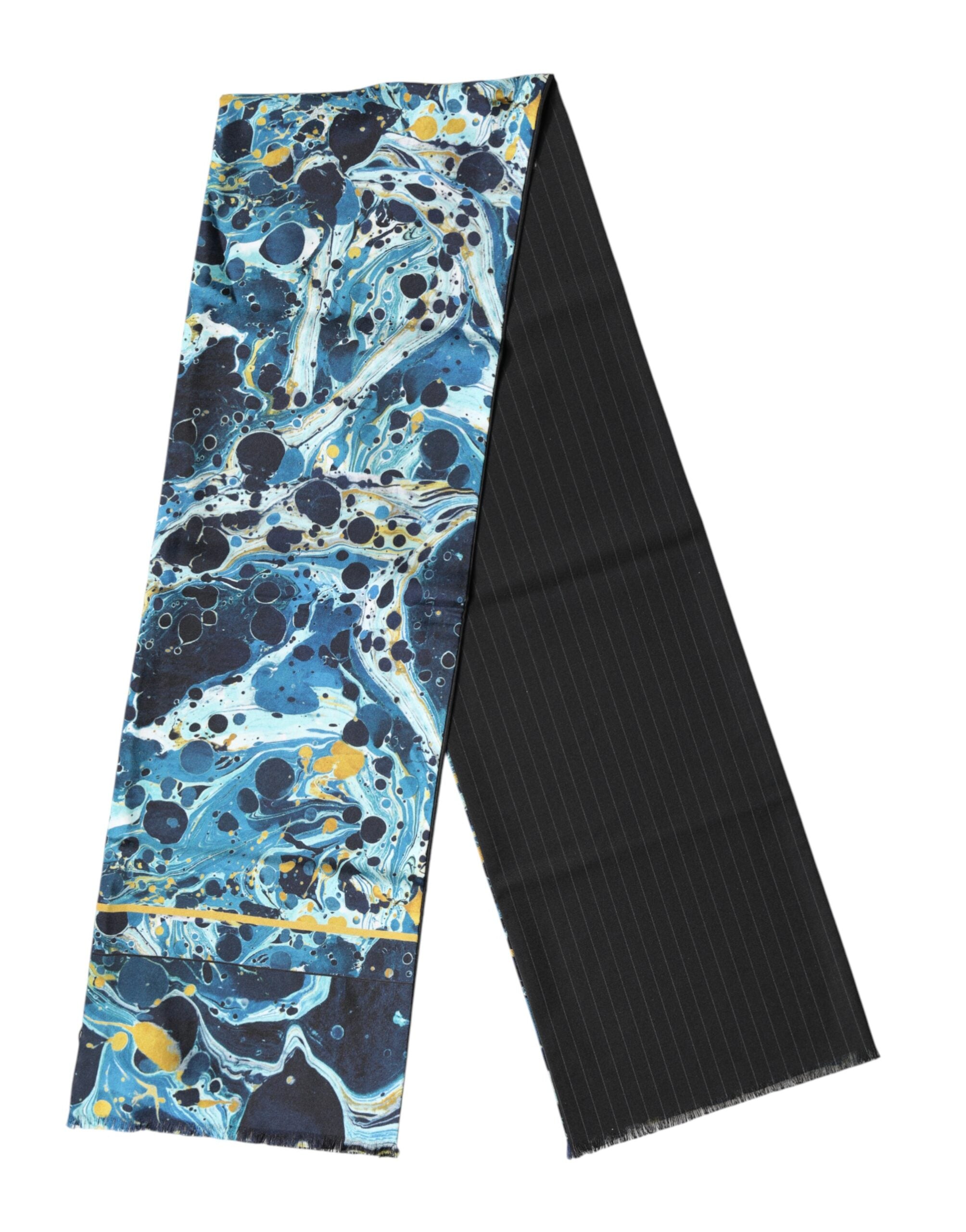 Multicolor Marble Neck Wrap Foulard Scarf mens luxury fashion - Mens Edit