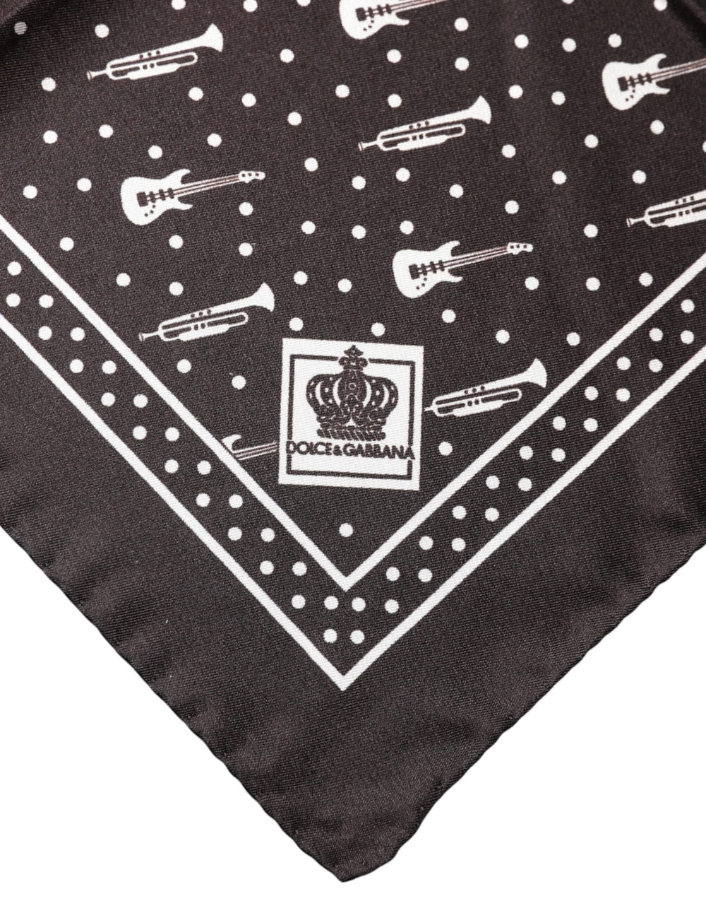 Dolce & Gabbana Silk Pocket Handkerchief in Black