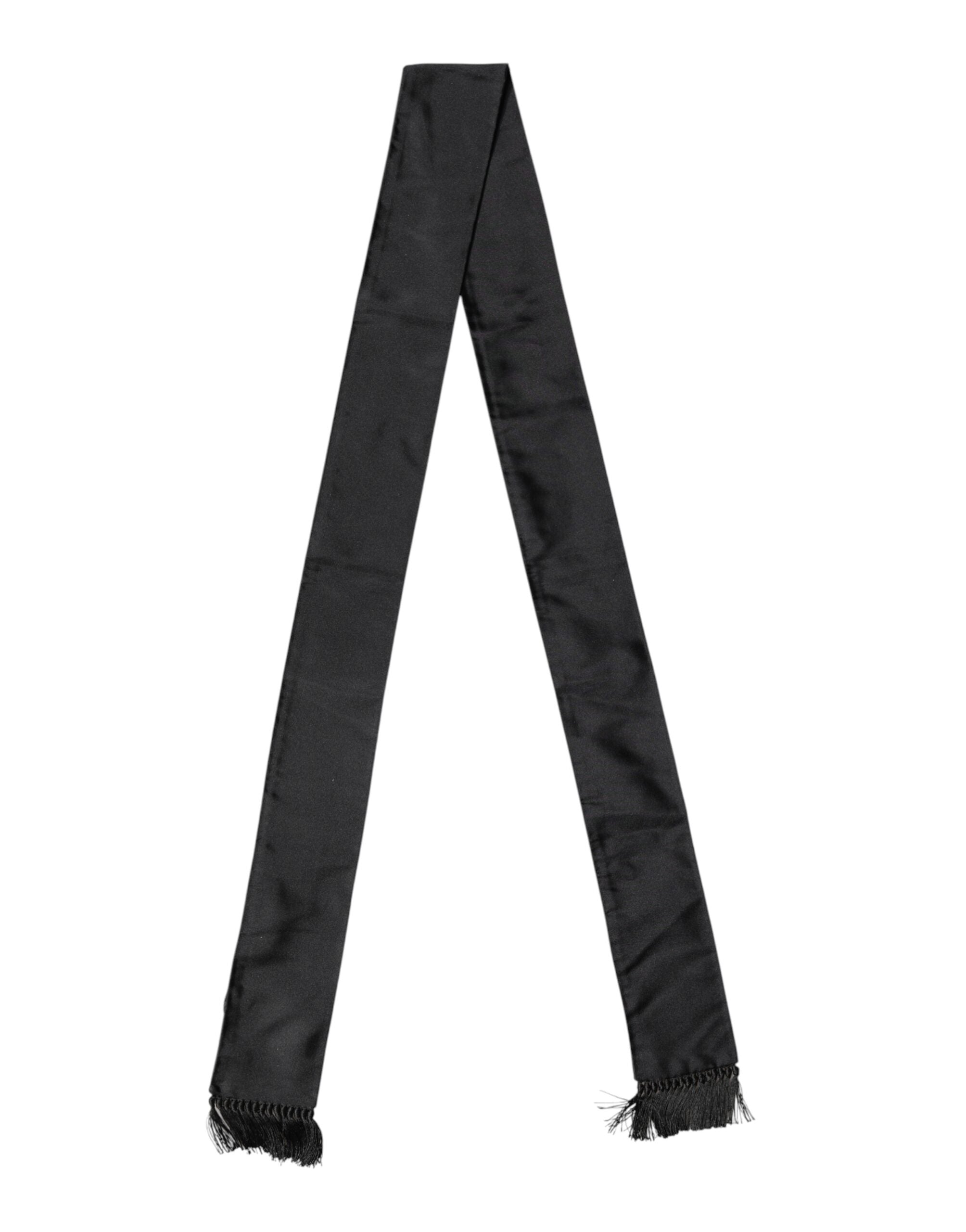 Dolce & Gabbana Silk Neck Wrap Foulard in Black
