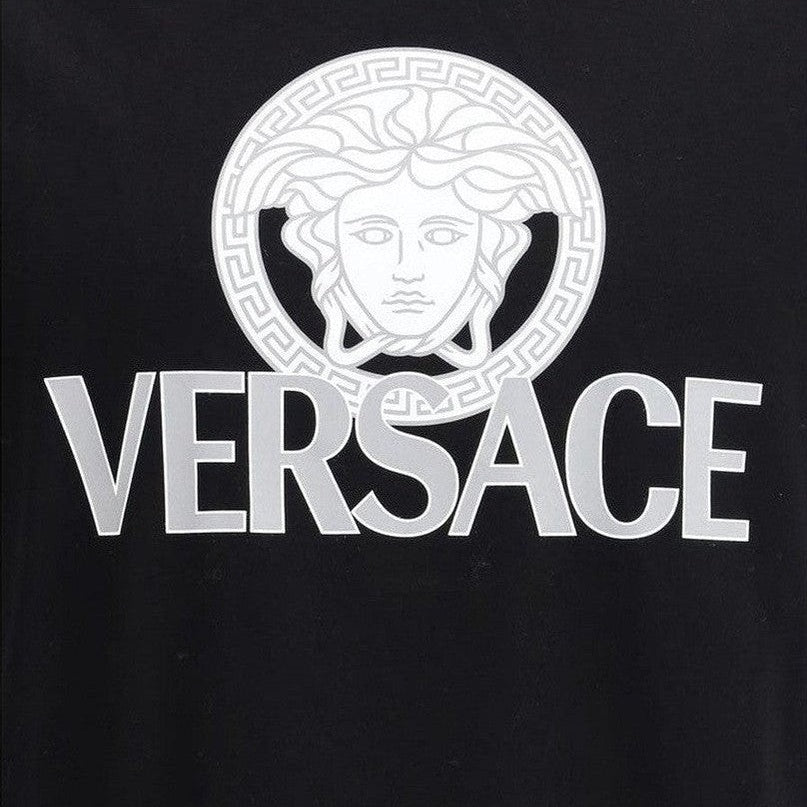 Versace Βαμβακερό T-Shirt σε Μαύρο