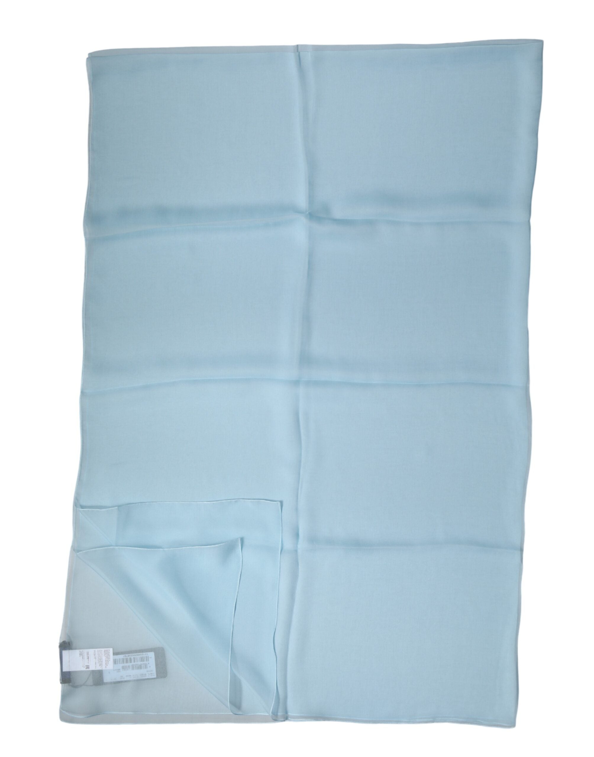 Light Blue Stole Silk Neck Wrap Shawl Scarf mens luxury fashion - Mens Edit