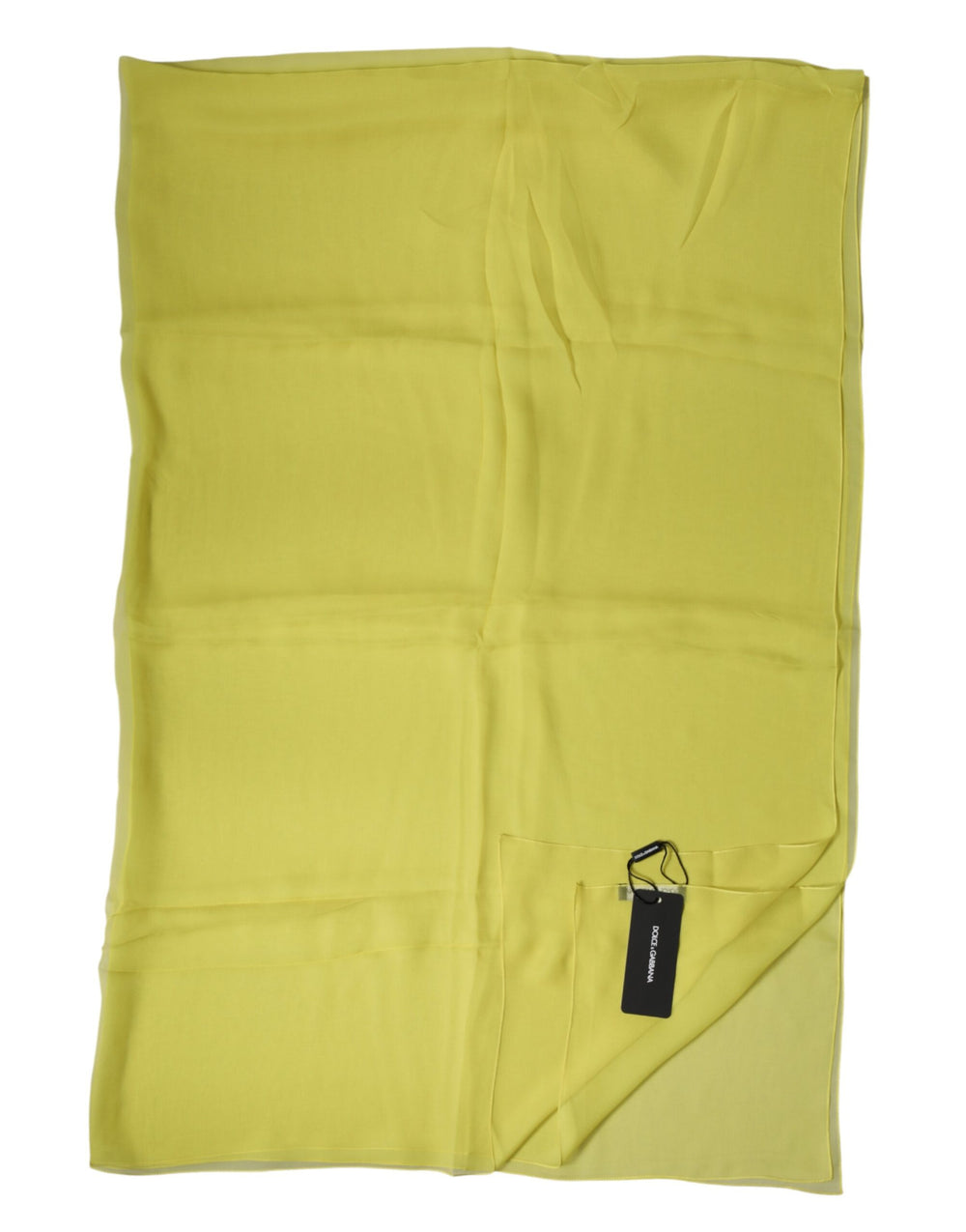 Dolce & Gabbana 100% Silk Stole in Yellow