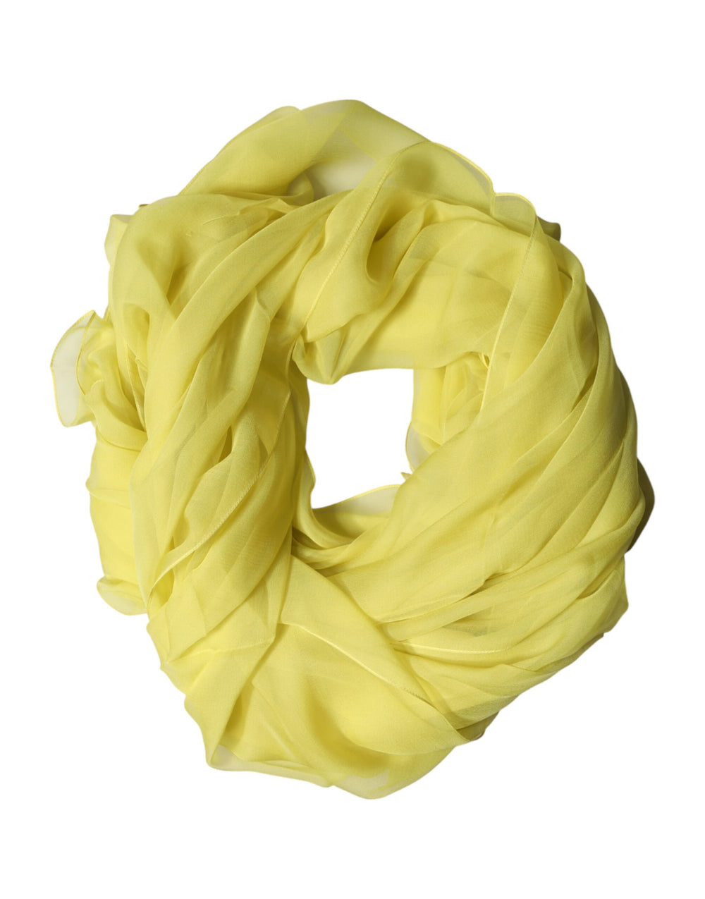 Dolce & Gabbana 100% Silk Stole in Yellow