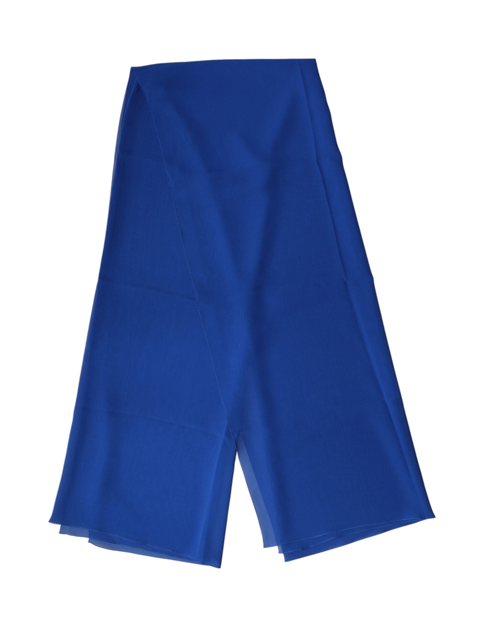 Blue Silk Stole Neck Wrap Shawl Men Scarf mens luxury fashion - Mens Edit